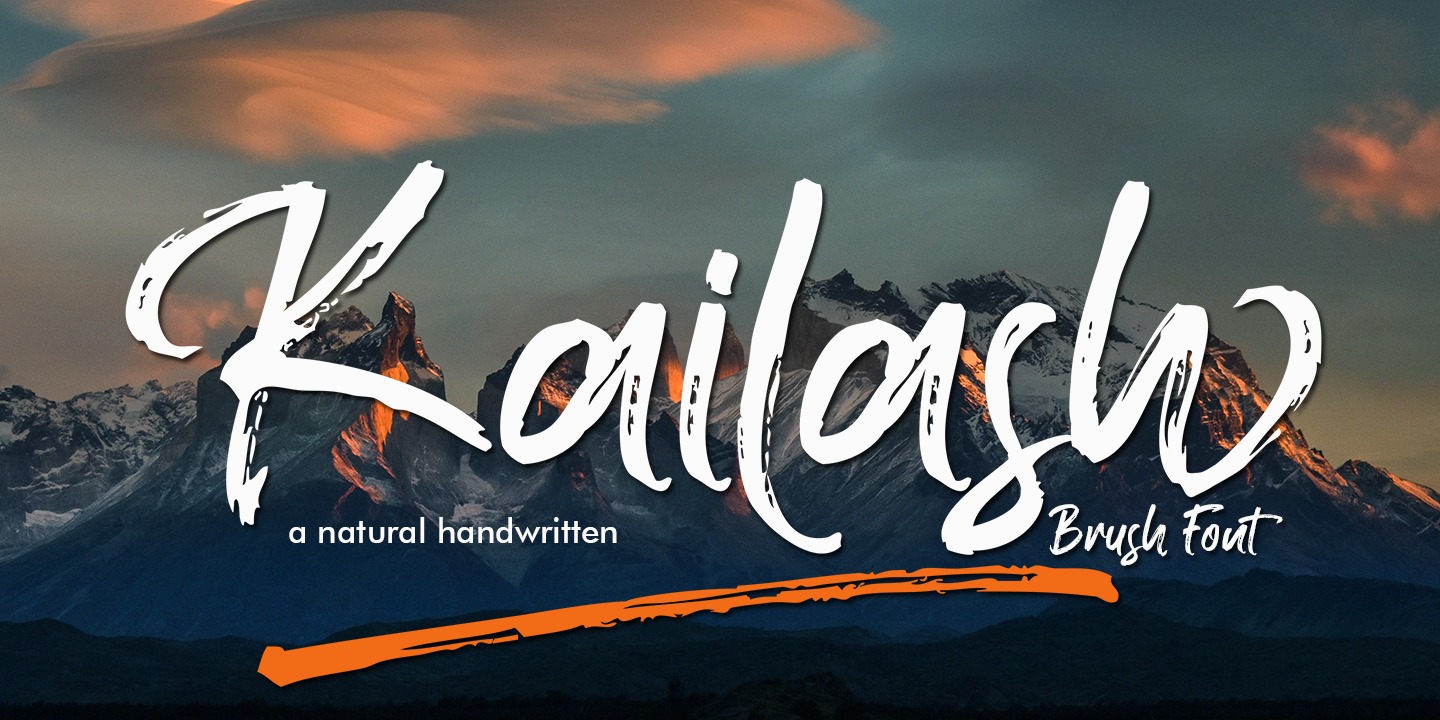 Beispiel einer Kailash-Schriftart